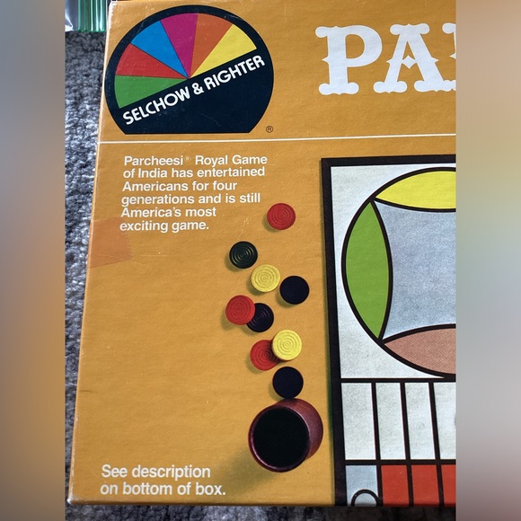 Vintage 1982 Parcheesi Board game Family Fun Selchow & Righter - Picture 2 of 6